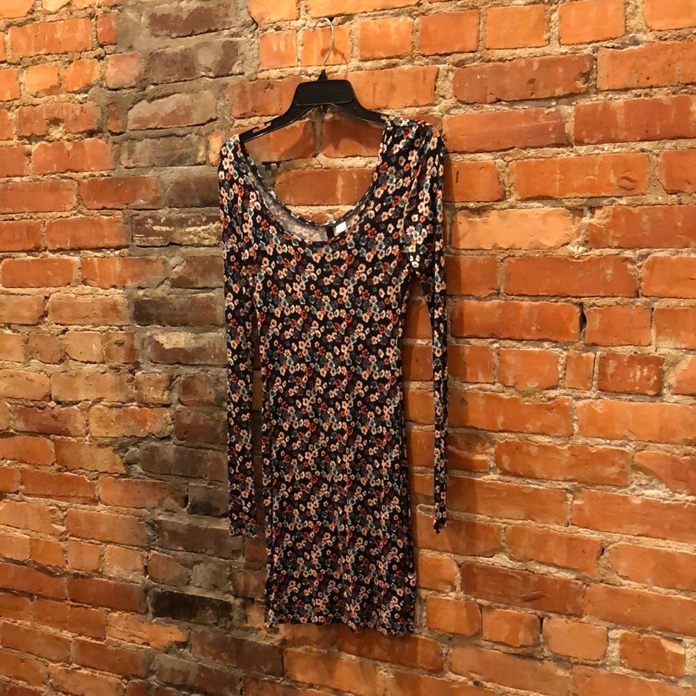 Floral long sleeve dress